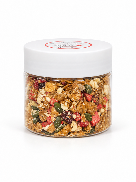 خلطة مكسرات وفواكه مجففة مشكلة – سناك صحي ومقرمش | Mixed Nuts, Seeds & Dried Fruits – Healthy Crunchy Snack